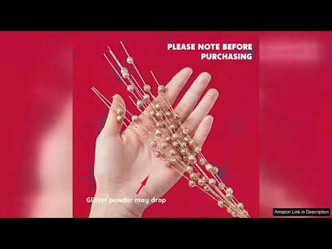 Joiedomi 24 pcs Christmas Tree Berry Stem (Rose Gold) Ornaments Glittery Decorative Review