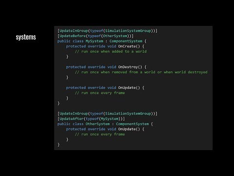 Unity ECS (Entity Component System) - 2 of 2