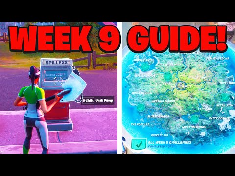 ALL WEEK 9 CHALLENGES GUIDE! (Easy & Fast) - Fortnite Chapter 2 Season 3