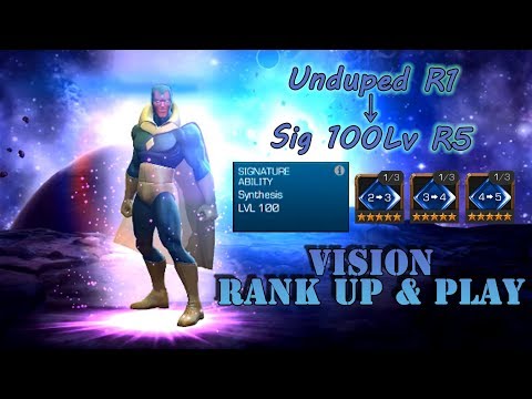 Marvel Contest Of Champions(MCOC) OG Vision Rank Up & Play(5 Star Rank 5) 마블 올스타 배틀 비전