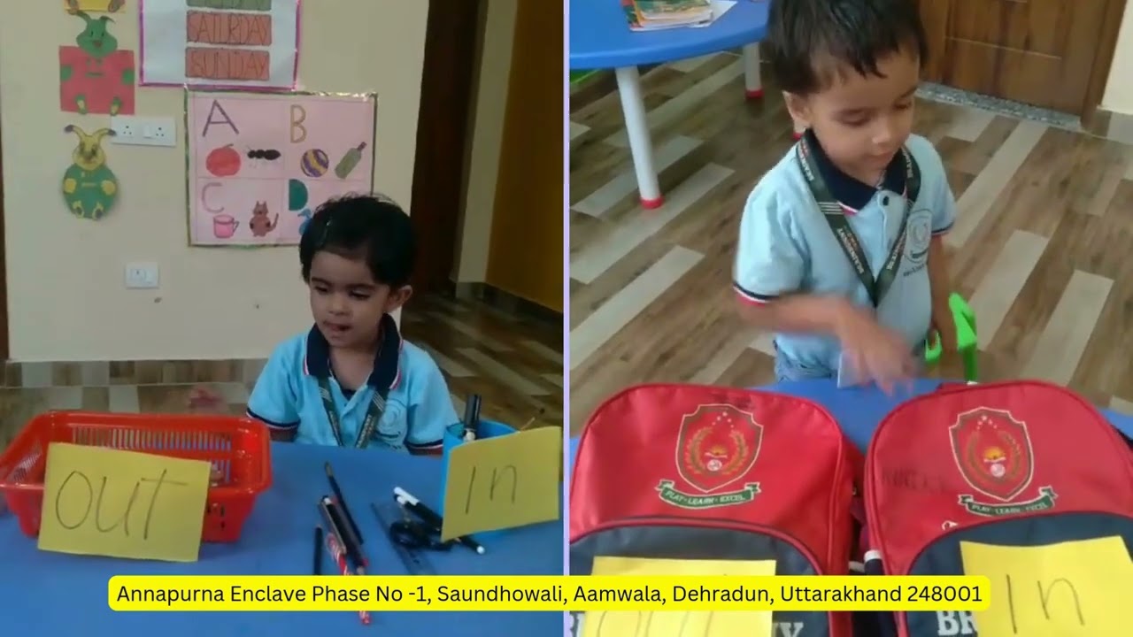 In & Out Let’s Explore and Shout! BrainBunny International Preschool Activites