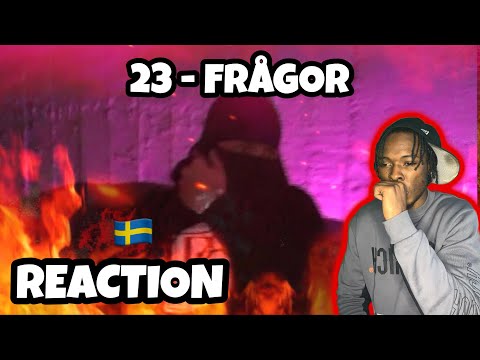 AMERICAN REACTS TO SWEDISH RAP! 23 - FRÅGOR (OFFICIELL MUSIKVIDEO)