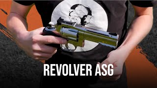 Vzduchový revolver ASG Dan Wesson 715 4" silver diabolky