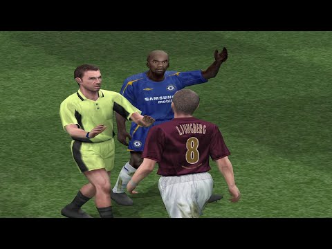 Pro Evolution Soccer 5 ✪ PS2 Gameplay | CHELSEA vs ARSENAL (1080p)