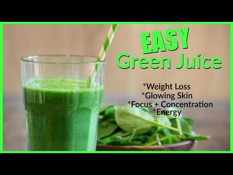Easy Green Smoothie │ Weight Loss, Energy, Concentration, Glowing Skin + Hair, and Mood!