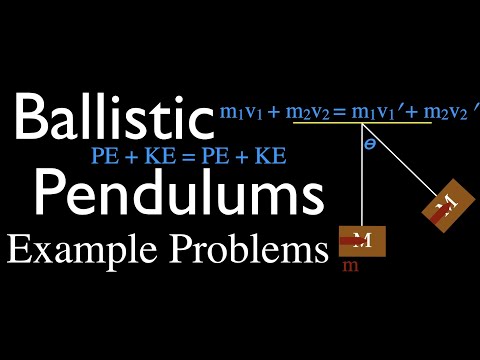 Momentum, Impulse & Collisions: Ballistic Pendulum, Example Problems