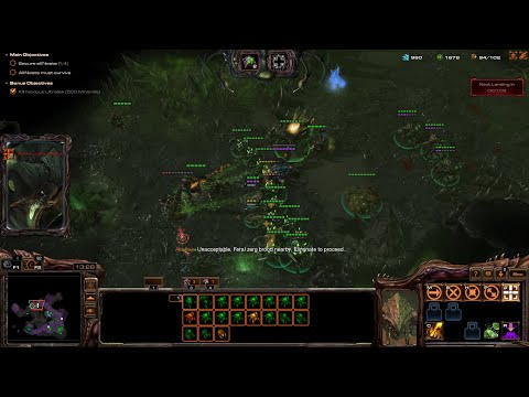 StarCraft 2 Evolution of the Swarm Campaign Mission 2 - Gathering