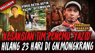 Download lagu VIRAL ‼️ KESAKSIAN PENEMU JASAD 'YAZID' PENDAKI HILANG 24 HARI DI GUNUNG MONGKRANG ! w/Sugi mp3
