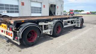 Nopa Transfer trailer / Abrollzentralanh&auml;nger container chassis trailer | Image 4 - Autoline