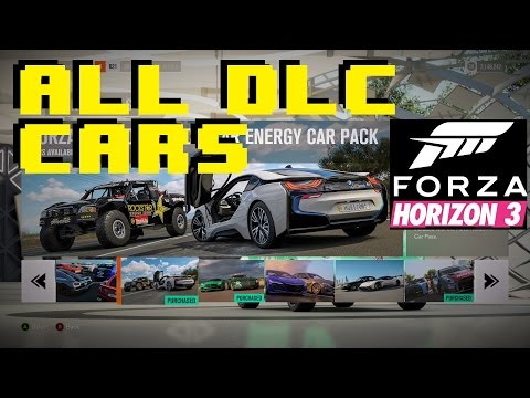 All DLC Cars, All Car Packs - Forza Horizon 3