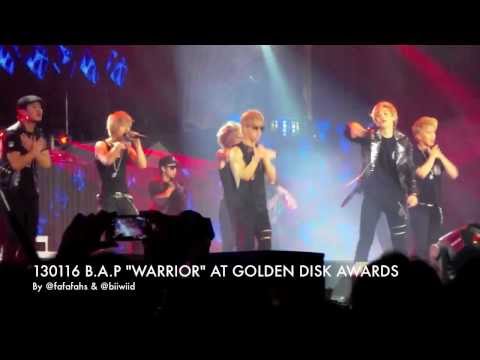 Fancam 130116 B A P 'WARRIOR' AT GOLDEN DISK AWARDS GDA