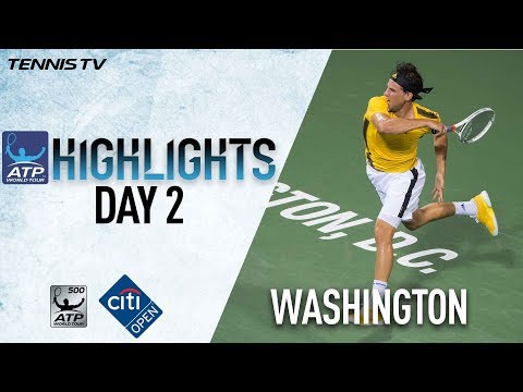 Highlights: Thiem, Nishikori, Del Potro Win At Washington 2017 Tuesday