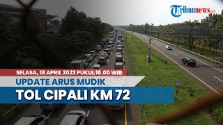 Pemudik Terpantau Mulai Padati Arus Tol Cikopo-Palimanan KM 72