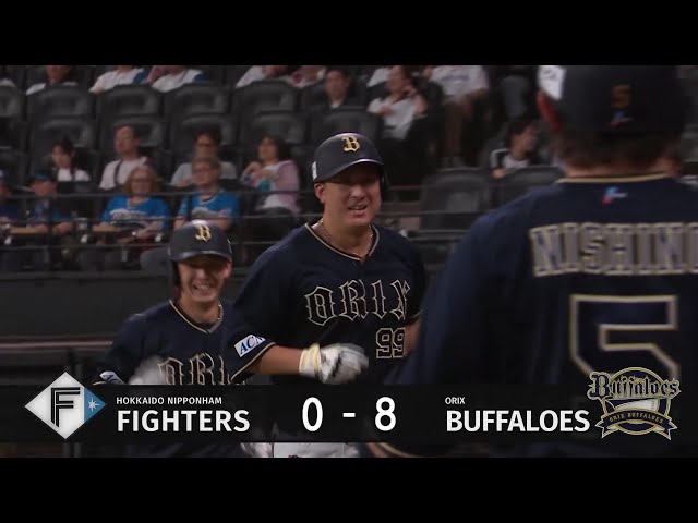 【2回表】この回一挙8得点!! バファローズ・杉本裕太郎 ライトへの2ランホームラン!! 2025年8月21日 北海道日本ハムファイターズ 対 オリックス・バファローズ