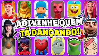 ADIVINHE QUEM TÁ DANÇANDO!💃🎵 Pocoyo, Enaldinho, Ay Mi Gatito, Gruzinho, Neymar, Ó U Gás, Bob Esponja