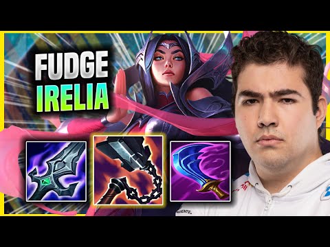 FUDGE DESTROYING WITH IRELIA! - C9 Fudge Plays Irelia TOP vs Fiora! | Preseason 2022