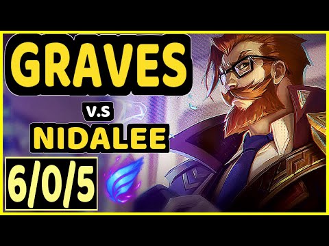 JANKOS (GRAVES) vs NIDALEE - 6/0/5 KDA JUNGLE CHALLENGER GAMEPLAY - EUW