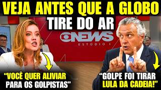 Caiado DESMENTE Natuza, diz que golpe foi tirar Lula da cadeia e estraga debate ao vivo na Globo!