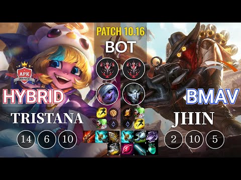 APK HyBrid Tristana vs HLE Bmav Jhin Bot - KR Patch 10.16