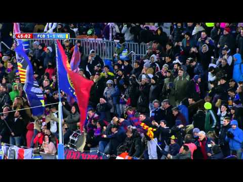 Gol de Neymar tras la ocasión de Rafinha (1-1) FC Barcelona - Villarreal CF