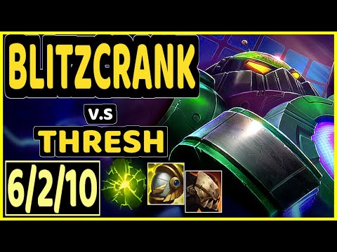 SNOWFLOWER (BLITZCRANK) vs THRESH - 6/2/10 KDA BOTTOM SUPPORT GAMEPLAY - KR Ranked GRANDMASTER