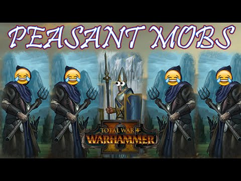 CORE UNIT: Peasant Mobs - Bretonnia vs High Elves // Total War: WARHAMMER II Multiplayer Battle