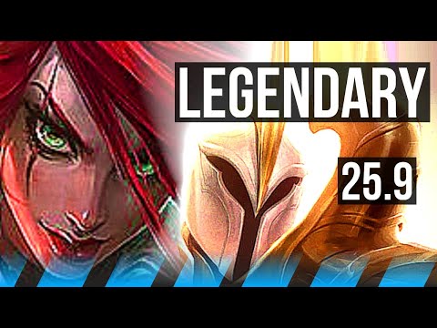 KATARINA vs KAYLE (MID) | 14/0/6, Quadra, Legendary | BR Challenger | 25.9
