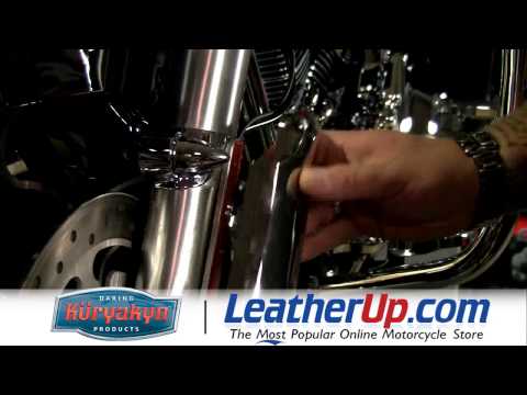 Kuryakyn Upper Fork Slider Covers for Select 1996-2011 Harley Davidson's at LeatherUp.com