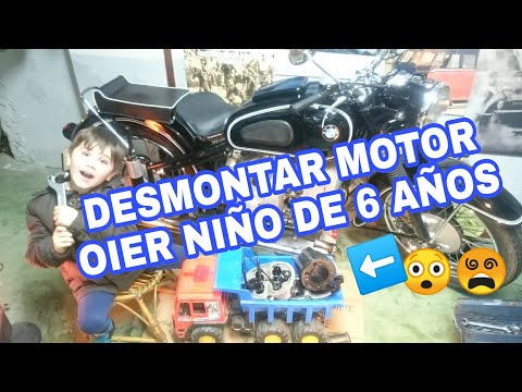 DESMONTAR MOTOR MOTO BMW NIÑO 6 AÑOS!! TUTORIAL APRENDIZAJE mecánica