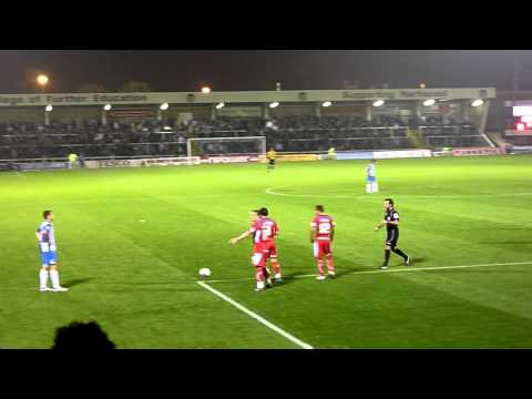 Hartlepool 0 - Carlisle United 4 - Horwood Free-kick