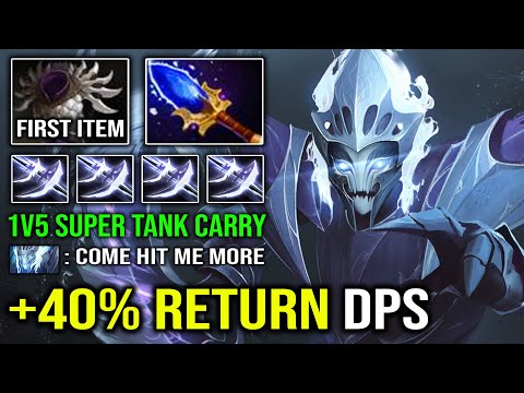 BRUTAL +40% Return DPS First Item Blade Mail Spectre 1v5 Super Tank Carry IMBA 7.31d Dota 2