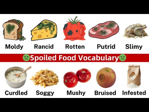 Spoiled Food Words in English | Food Vocabulary | Daily Use English Vocabulary with Pictures