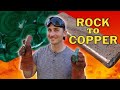 Turning Malachite Rock into Copper in a Homemade Foundry
