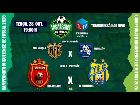 IRMANDADE X TERRENENSE | Reclamação x Revelação - Campeonato Miguelense de Futsal 2025 | 5ª Rodada