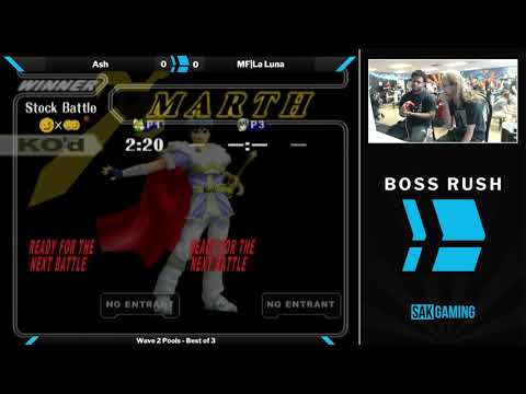 Boss Rush The Moon Wave 2 Pools - Ash (Fox) vs MF|The Moon (Marth)
