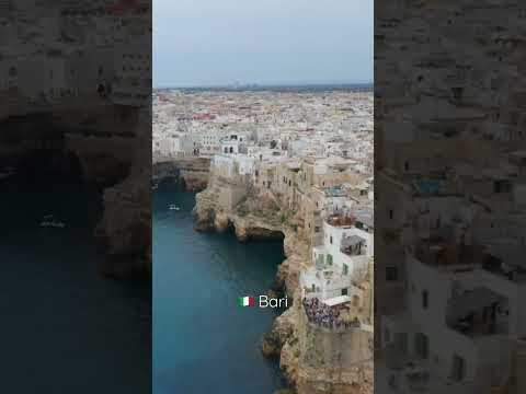 📍Lindo Polignano a Mare Itália 🇮🇹 #shorts #bari #italy
