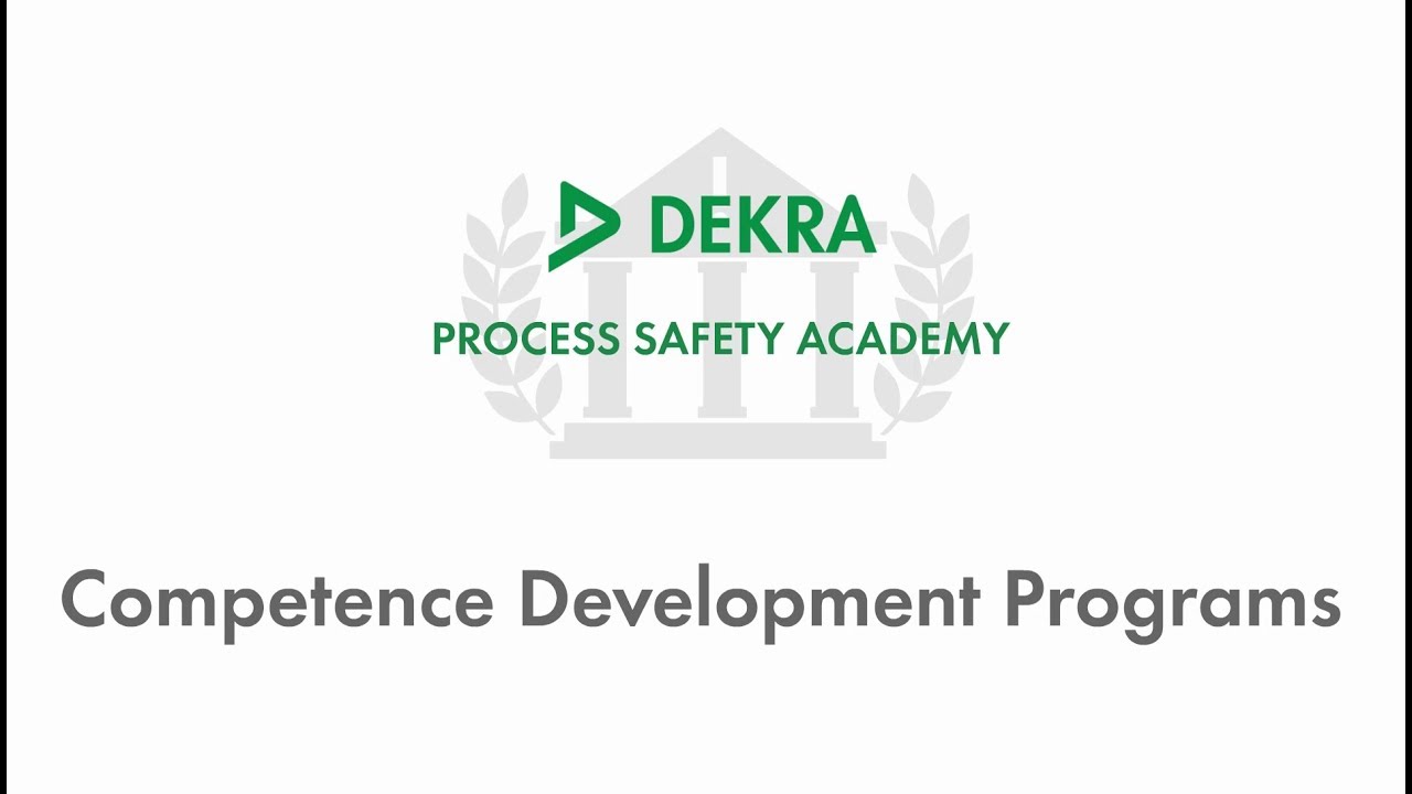 Competence Development – DEKRA Process Safety