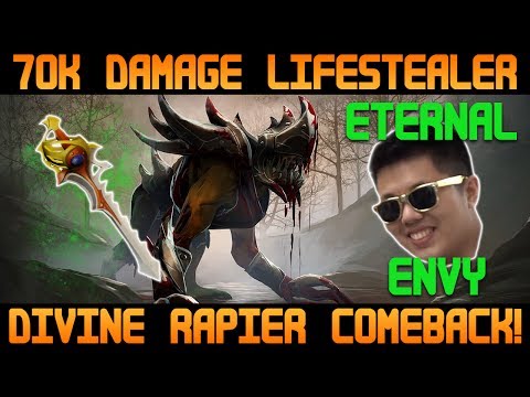 70K DAMAGE AND DIVINE RAPIER COMEBACK! Eternal Envy plays Lifestealer - Dota 2
