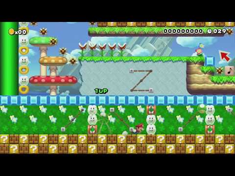 ◆色鮮やかな草原を駆け抜けるスピードラン♪Speedrun◆ by A's/ズルニャン♪ - Super Mario Maker - No Commentary 1br