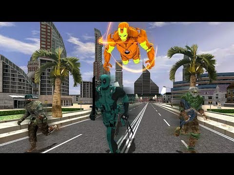 Flying Iron Robot Hero - by Clans | Android Gameplay |