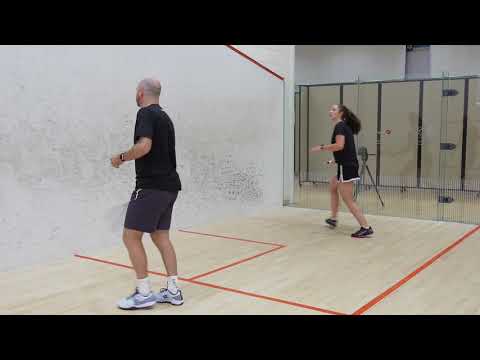 Squash tips: Forehand back corner coaching session - Digging the ball out of the deep forehand