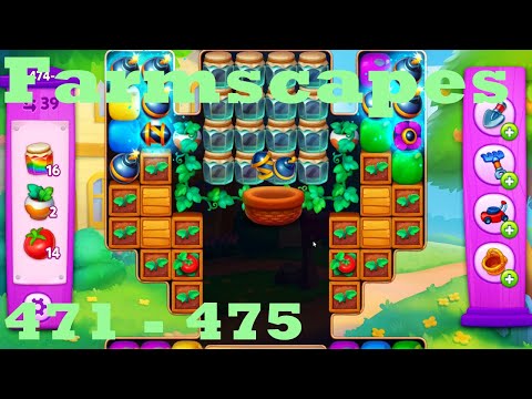Farmscapes Level 471 - 475 HD Gameplay Walkthrough |  3 - match game | android | ios | pc | app