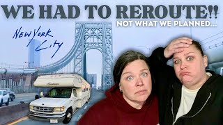NOT THE SMOOTH TRAVEL DAY WE HOPED FOR...Travel Day Struggles | Unplanned Reroute Through NYC In RV