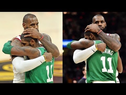 LeBron James Hugs Kyrie Irving After He Returns to Cleveland After Leaving and Handshakes Him!