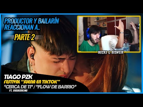 Tiago PZK - CERCA DE TI +.. "Suena en TikTok" (En Vivo) | PARTE 2 |🌟 Reacción Productor y Bailarín 🌟