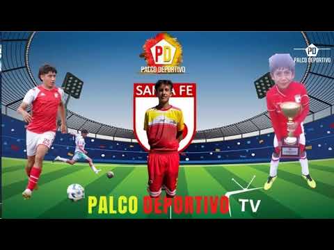 Juan C. Pinzón, William Sarmiento, Juan J. Parra, jugadores de Santa Fe Sub 17, en Palco Deportivo