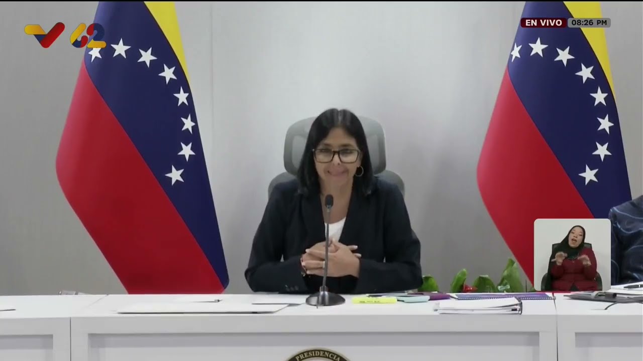 Delcy Rodríguez sobre El Súper Niño y afectaciones al sistema eléctrico por el terremoto
