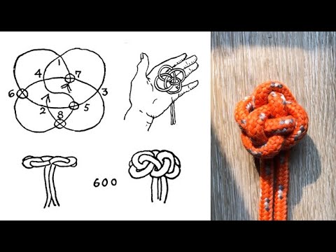 ABOK #600 Ashley Book of Knots - Chinese Button Knot