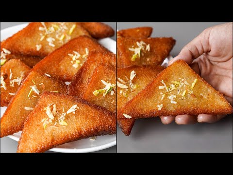 Bread Kaja Recipe | Crispy Sweet Bread Recipe | Delicious Sweet Bread Recipe In 10 Min. | N'Oven