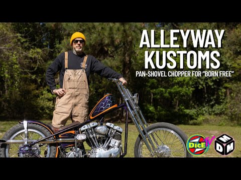 Alleyway Kustoms SHOVELHEAD CHOPPER for Born Free Texas 2025 | #DicEtv